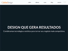 Tablet Screenshot of calebedesign.com.br